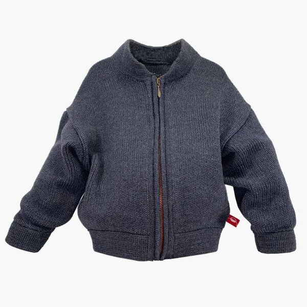 vincente vincente gestrickte Bomberjacke für Männer, Grau, – Produktbild 1 von 3