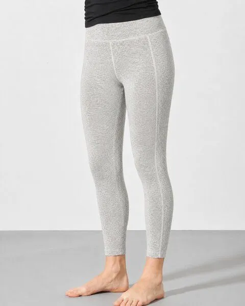HempAge HempAge Yoga Leggins Jersey Hanf/Biobaumwolle, Melange (grau), – Produktbild 2 von 4