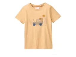 People Wear Organic People Wear Organic Kurzarm-Shirt Safariauto honiggelb Gr. 110/116 – Produktbild 1 von 1
