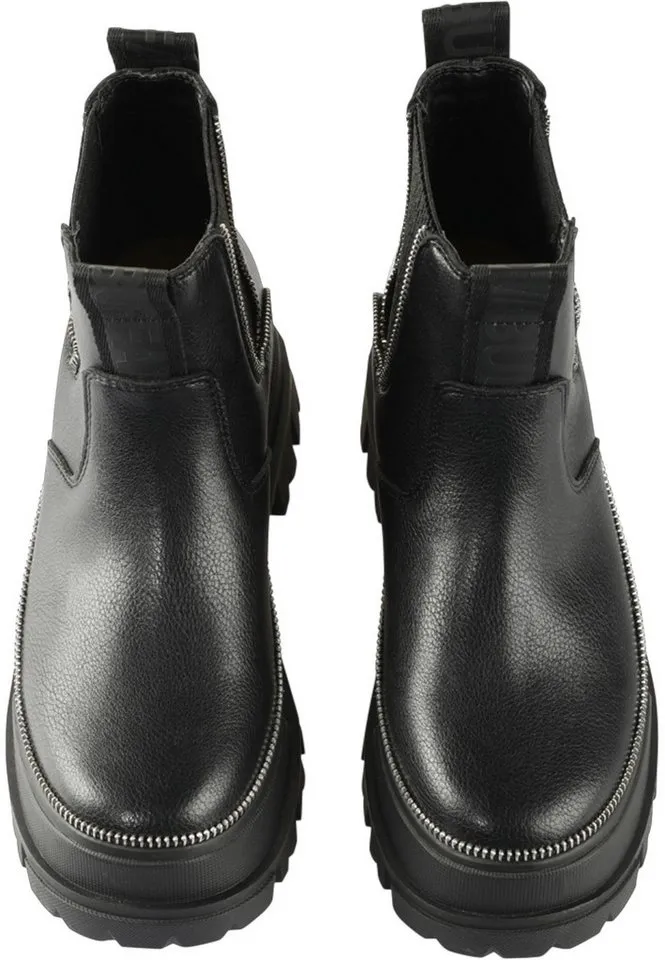 Buffalo Buffalo Aspha Chelsea Zip - Vegan Nappa Stiefel, Schwarz, – Produktbild 1 von 4
