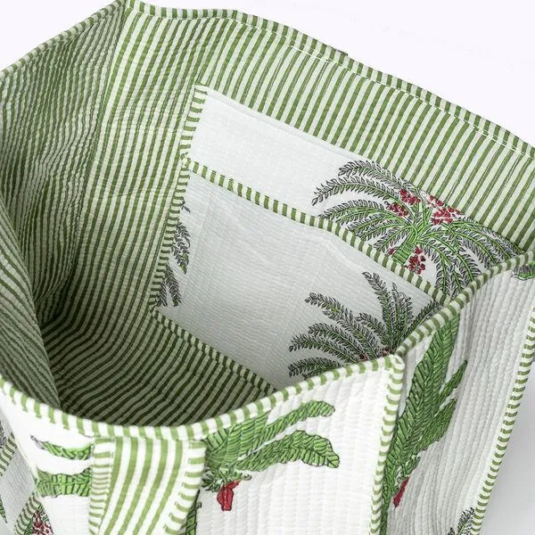 KIKOONI KIKOONI handgefertigter XL Shopper, Holiday love, – Produktbild 3 von 4