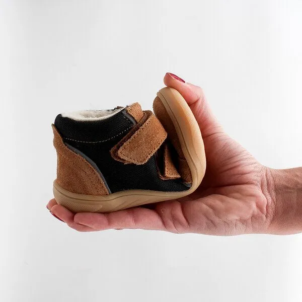 Pololo Pololo Barfuß-Membran-Halbschuh "Mario", gefüttert, Braun, – Produktbild 3 von 4