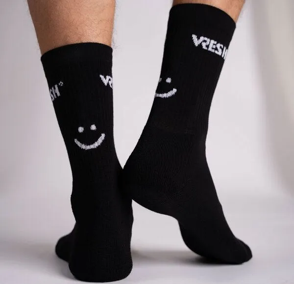 Vresh Clothing Vresh Clothing Savari - Tennis Socken aus Biobaumwoll-Mix, Schwarz, – Produktbild 2 von 4