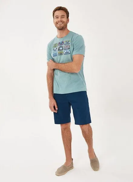 ORGANICATION ORGANICATION T-Shirt aus Bio-Baumwolle mit Print, Miami sky, – Produktbild 2 von 4