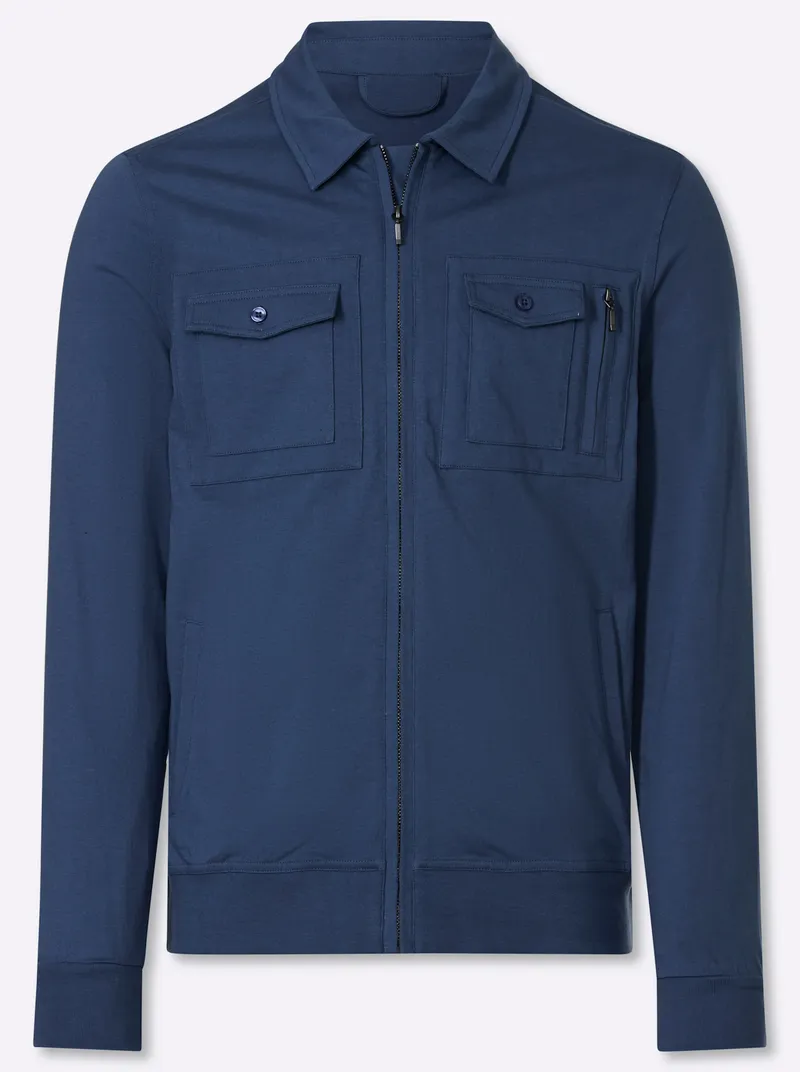 marco donati Shirtjacke, Jeansblau, – Produktbild 1 von 2