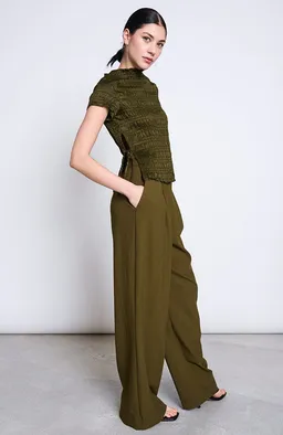 JAN N JUNE JAN 'N JUNE Damen vegan Hose Niva Rosmarin Grün – Produktbild 1 von 1