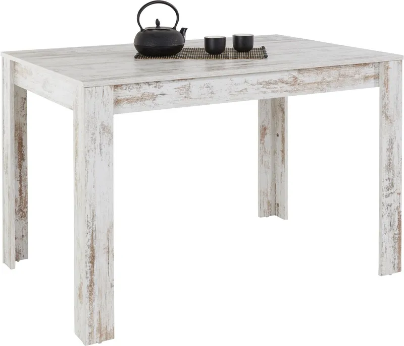 OTTO home Esstisch Meigh (OTTO-Choices), Breite 120 cm, in verschiedenen Farbvarianten erhältlich, Weiß, – Produktbild 1 von 8