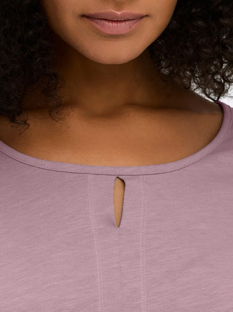 sheego 3/4-Arm-Shirt malve, Malve, – Produktbild 2 von 2