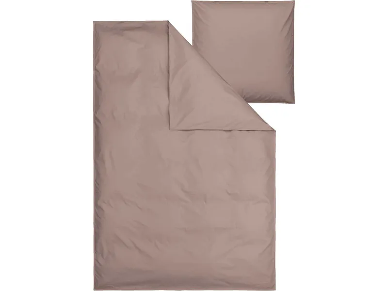 MELA Perkal Bettwäsche Set BHANU | von MELA | Fairtrade & GOTS zertifiziert, Mocca, – Produktbild 1 von 2