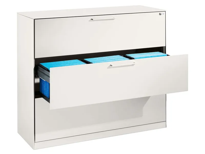 Hängeregistraturschrank "Pureness", Höhe 101 cm (BxT) 120 x 43,5, Weiß, – Produktbild 1 von 1