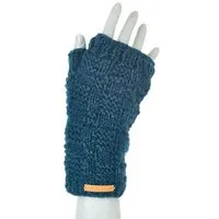 short'n'pietz short'n'pietz Schurwollhandstulpen mit Schachbrettmuster, handgestrickt – Produktbild 1 von 1