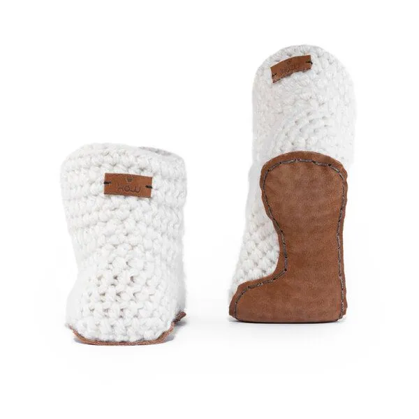 Kingdom of Wow Kingdom of Wow - Handgefertigte Hausschuhe aus Wolle - High Top, Snow, – Produktbild 5 von 6