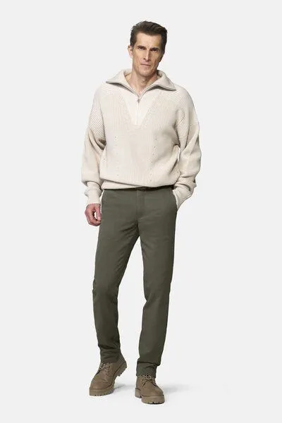 Meyer MEYER ACTIVE-Chino im Winter Twill, Grün (dunkelgrün), – Produktbild 2 von 3