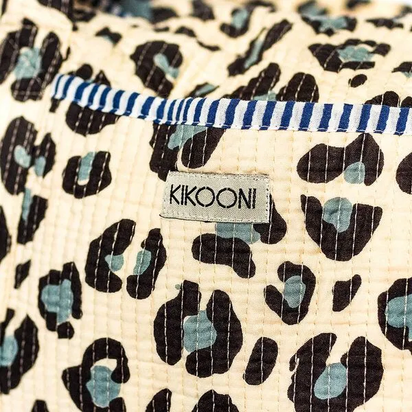 KIKOONI KIKOONI handgefertigte große Baumwolltasche "K. Shopper", Blue leo, – Produktbild 4 von 4