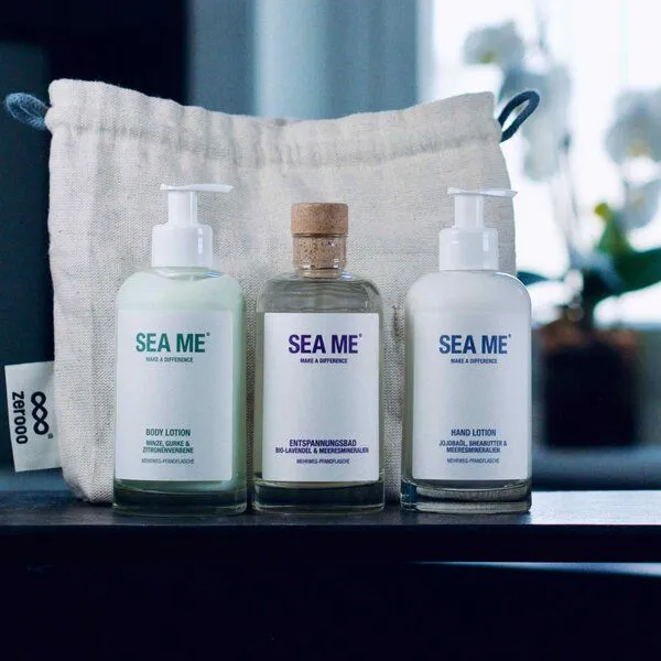 SEA ME SEA ME Wellness Set mit Body Lotion, Hand Lotion und Entspannungsbad | vegan – Produktbild 2 von 4