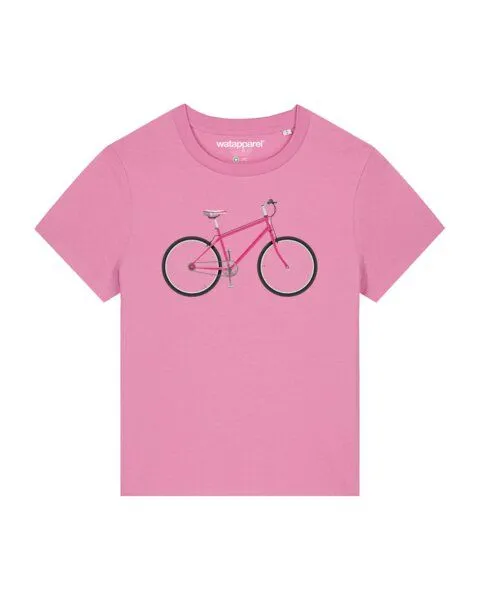 watapparel watapparel T-Shirt Frauen Pink Bike, Bubble pink, – Produktbild 1 von 4
