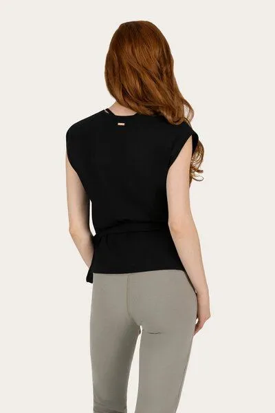 Urban Goddess Urban Goddess Aurora Yoga & Pilates Wickel-Top, Onyx black (schwarz), – Produktbild 3 von 4