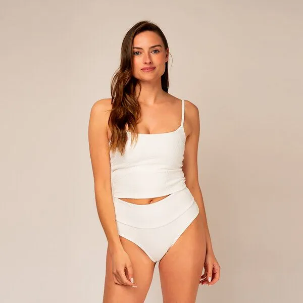 Woodlike Ocean Woodlike Ocean Evolve Long Top - white / rose brown / lila, Weiss, – Produktbild 3 von 4