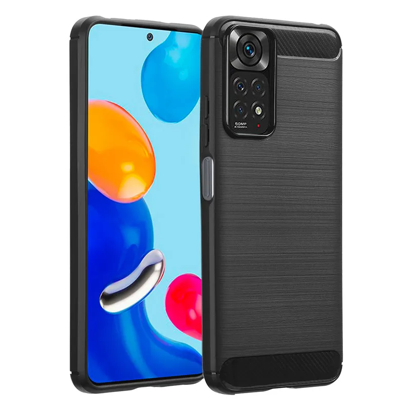 imoshion imoshion Brushed Back Cover für das Xiaomi Redmi Note 11 (4G) / Note 11S (4G), Schwarz, – Produktbild 1 von 1