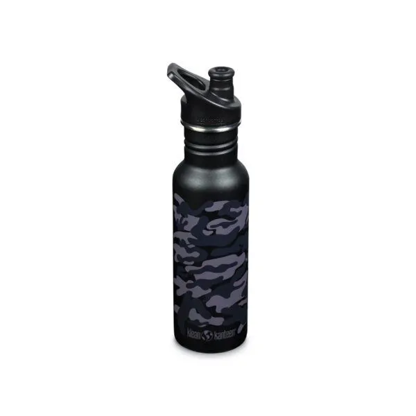 Klean Kanteen Klean Kanteen Classic 532ml Sport Cap, Schwarz camouflae, – Produktbild 1 von 1