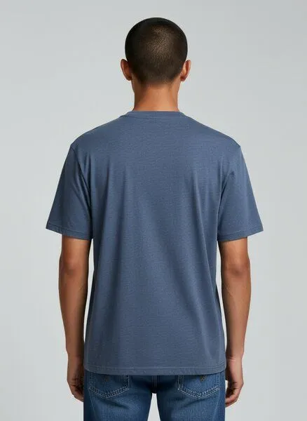 UNIPOLAR UNIPOLAR Basic T-Shirt Modell: Creative, Dark heather blue (blau), – Produktbild 2 von 2