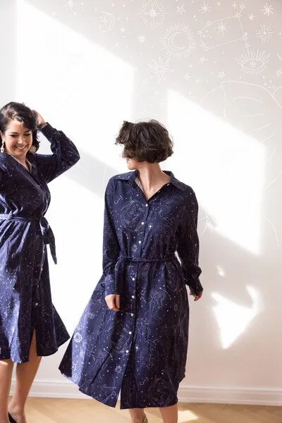 Sophia Schneider-Esleben Sophia Schneider-Esleben Hope - Damenkleid aus Bio-Baumwolle, Zodiac, – Produktbild 2 von 4
