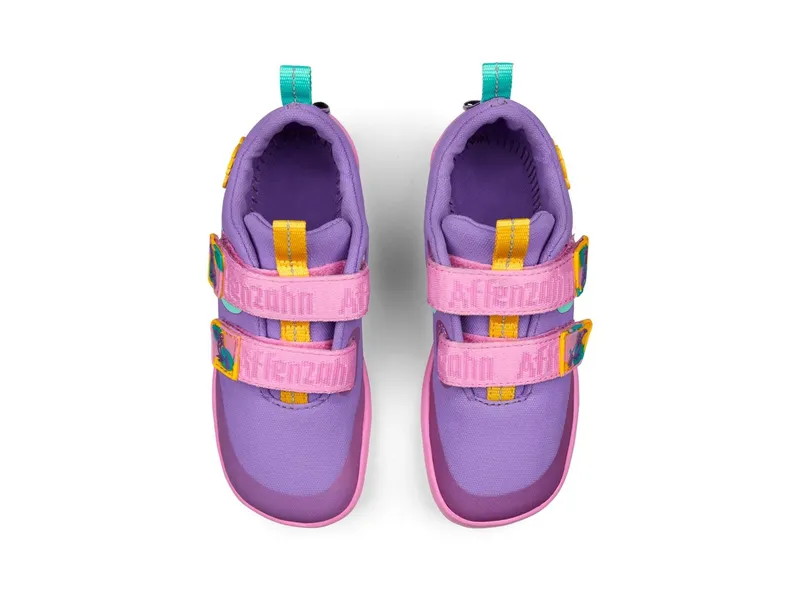 Affenzahn Affenzahn Halbschuh Barfußschuh Baumwolle Lucky Kreativ Tukan 30, Rosa, pink, blau, – Produktbild 2 von 2