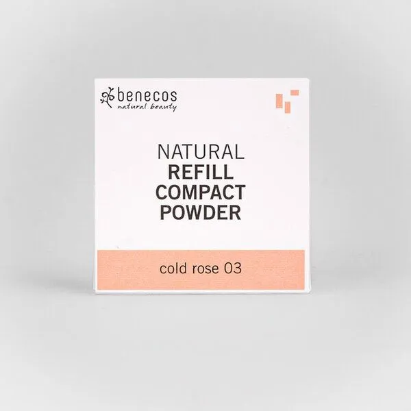 Benecos benecos Biokosmetik - Refill Compact Powder - talkfrei - vegan, Cold rose 03, – Produktbild 1 von 3
