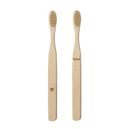Kikkerland NUDIE BAMBOO TOOTHBRUSH SET – Produktbild 1 von 1