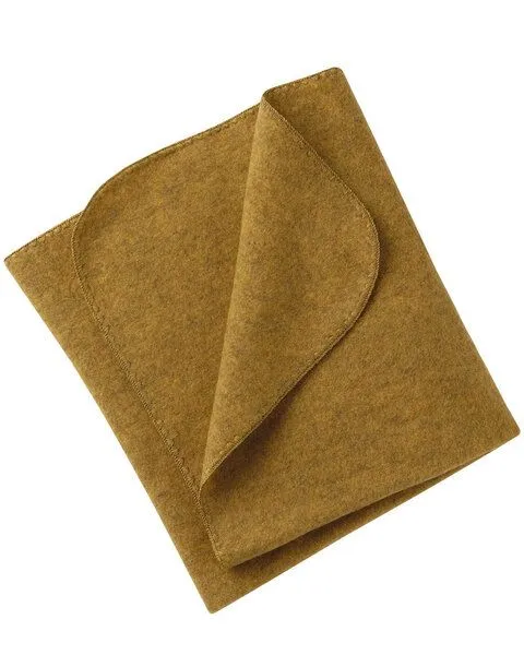 Engel Engel Natur Baby Schurwoll-Fleece Decke mit Muschelkante, Natural, – Produktbild 3 von 3