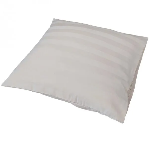 Speltex Speltex – Kissenbezug (40 x 40 cm) – 100 % Bio-Baumwolle, Naturweiss-streifen, – Produktbild 3 von 3