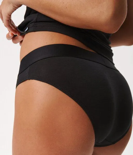 Copenhagen Bamboo 3 schwarze Bambus-Tai-Höschen – Produktbild 3 von 4