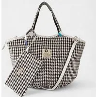 REFISHED fair fashion e.U. REFISHED fair fashion e.U. SOULMATE TWEED ZIP | Limitierte Edition Tasche, #tweed zip schwarz-weiß / #fish weiß im set mit bag-in-bag (s), – Produktbild 1 von 1
