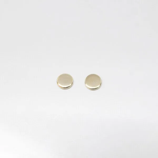 fejn jewelry fejn jewelry Ohrstecker 'shiny disc' mit runden Plättchen, Rotgold, – Produktbild 2 von 3