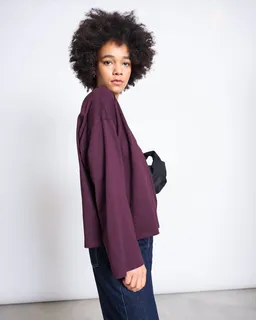 JAN N JUNE JAN 'N JUNE Damen vegan Longsleeve Ankira Rot – Produktbild 1 von 1