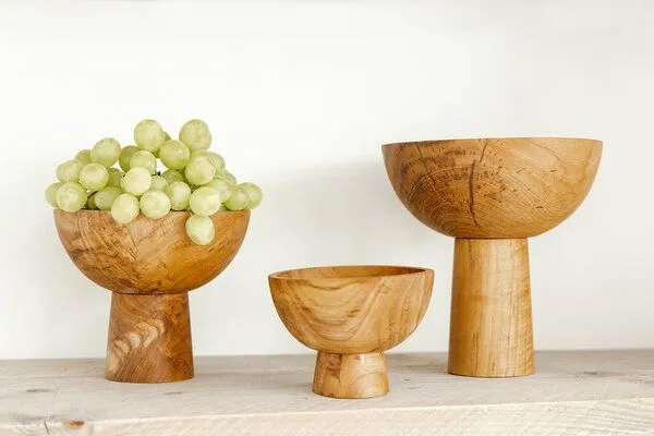 Originalhome Originalhome Handgefertigte Holzschüssel, L – zero waste, vegan & fair produziert., Natur, – Produktbild 3 von 3