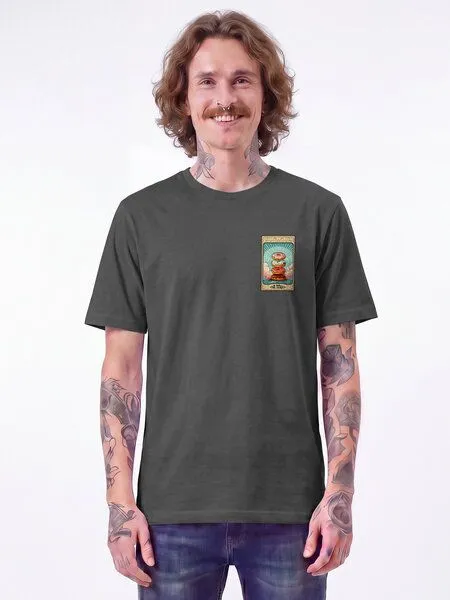 watapparel watapparel T-Shirt Unisex Tarot The Donut, Anthracite, – Produktbild 2 von 2