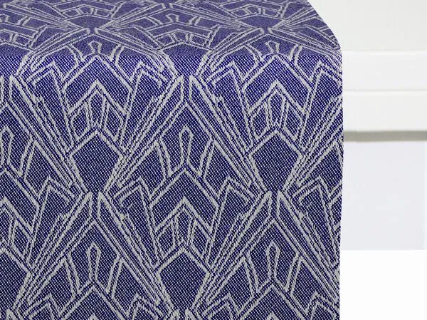 Nature by Adam Nature by Adam Tischläufer aus 100% Bio-Baumwolle - Made in Germany - Urban Cactus, Royalblau, – Produktbild 1 von 4