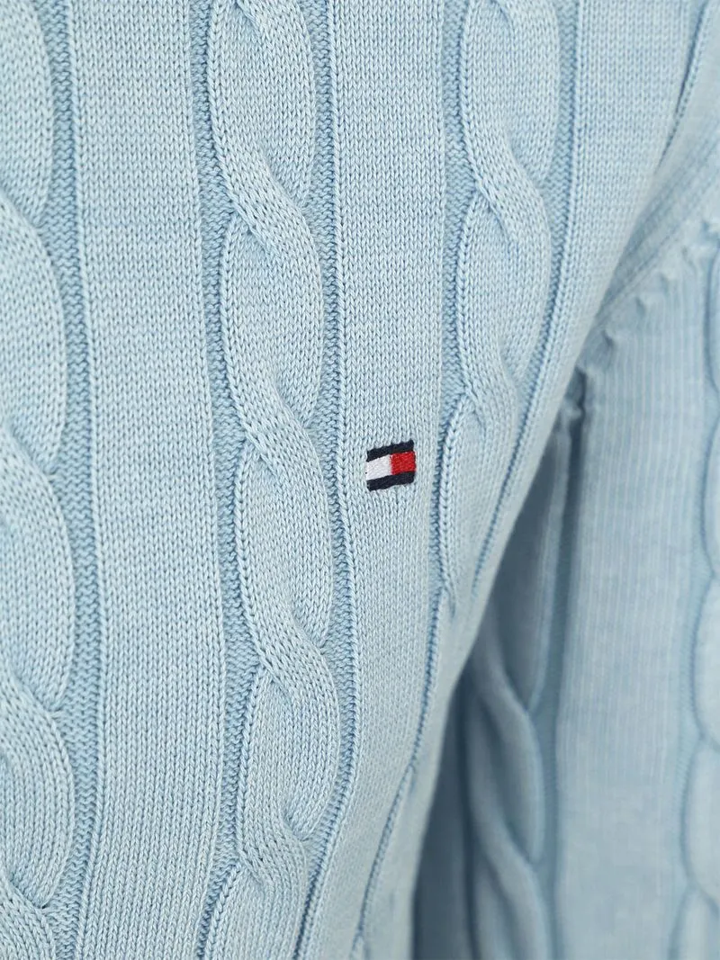 Tommy Hilfiger Tommy Hilfiger Pullover Cable Hellblue - Größe XXL, Blau, – Produktbild 5 von 5