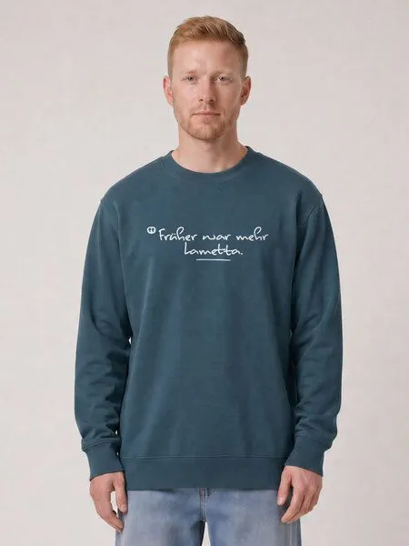 watapparel watapparel Sweatshirt Unisex Früher war mehr Lametta, Stargazer, – Produktbild 2 von 2