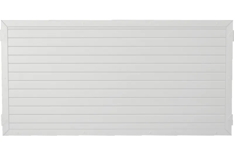 woodstore24 Sichtschutzzaun Kunststoff weiß 180 x 90 cm (Serie Juist) – Produktbild 1 von 1