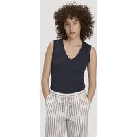 hessnatur hessnatur Softrib Top Fitted aus Bio-Baumwolle und TENCEL Modal, Marine, – Produktbild 1 von 1