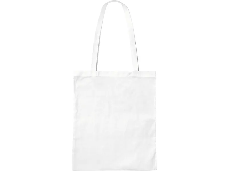 Tasche mit langen Henkeln aus recycelten PET-Flaschen, weiß, 38x42cm – Produktbild 1 von 1
