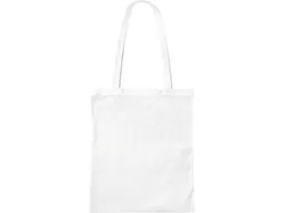 Tasche mit langen Henkeln aus recycelten PET-Flaschen, weiß, 38x42cm – Produktbild 1 von 1