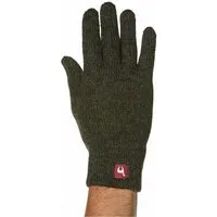 Apu Kuntur Apu Kuntur 100% Alpaka Finger-Handschuhe - GEFÜTTERT, Tannengrün, – Produktbild 1 von 1
