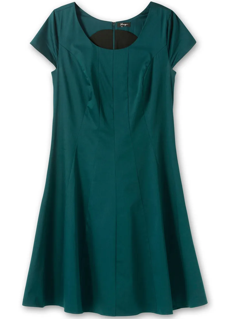 sheego Cocktailkleid, Tiefgrün, – Produktbild 1 von 2