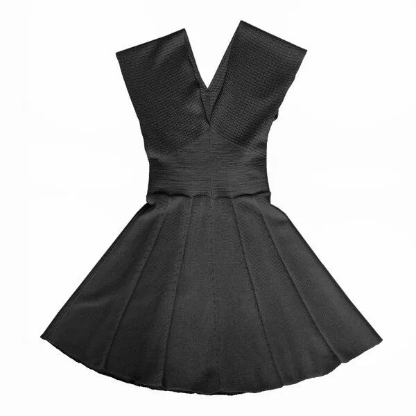 vincente vincente Strickkleid, Schwarz, – Produktbild 1 von 3