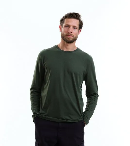 Gary Mash GARY MASH Herren Langarmshirt Scott aus TENCEL Lyocell Mix, Grün, – Produktbild 1 von 4