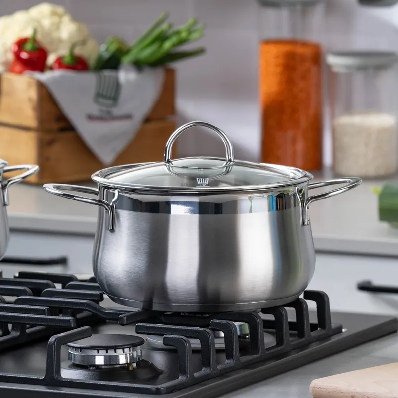 Chefkoch trifft Fackelmann Chefkoch trifft Fackelmann Kochtopf mit Glasdeckel Leipzig, Ø20cm – Produktbild 2 von 2