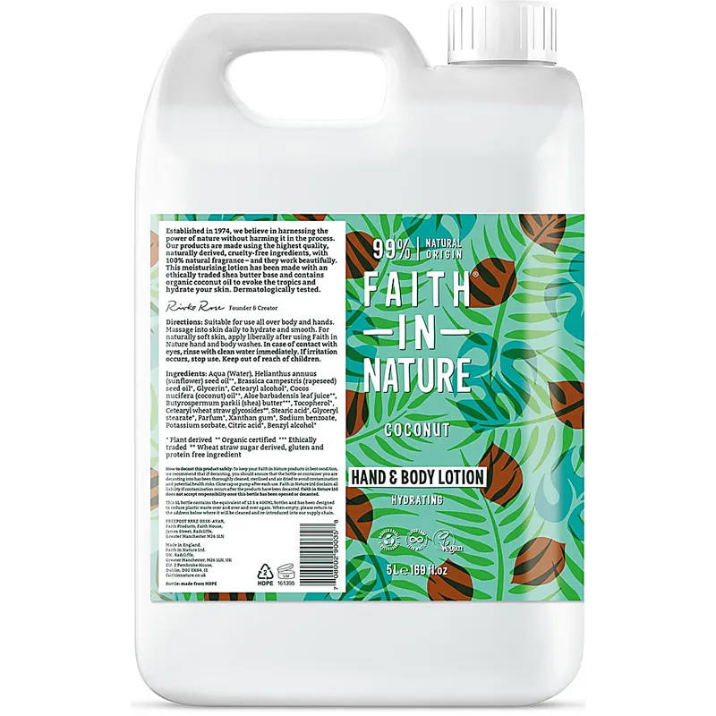 Faith in Nature Faith in Nature Coconut Hand & Body Lotion 5L – Produktbild 1 von 1